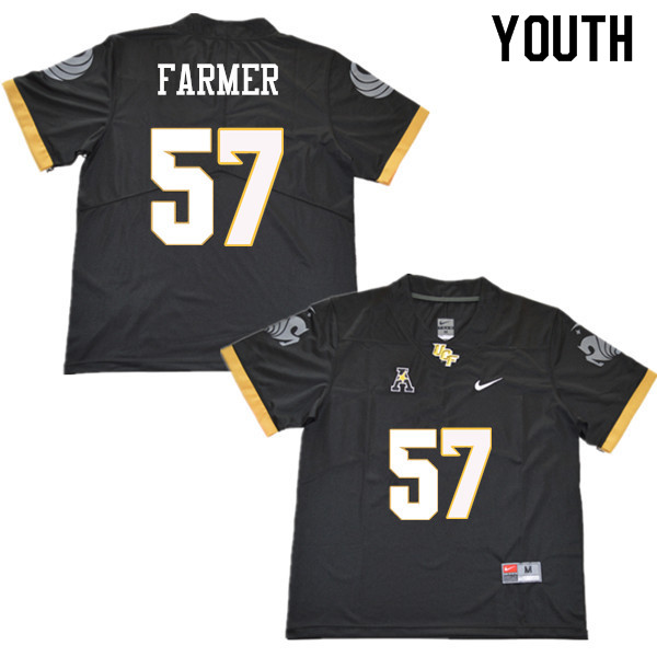 Youth #57 Tye Farmer UCF Knights College Football Jerseys Sale-Black